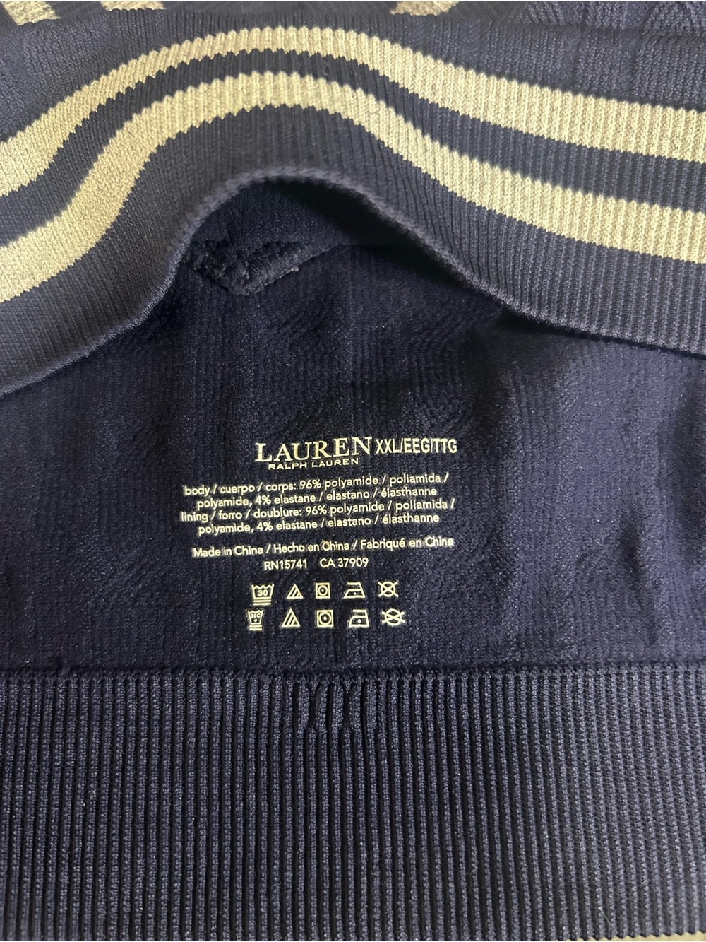 Ralph Lauren Navy Cropped V‑Neck Tank
Cricket Cable Texture Wire-Free Bra - Picture 4 of 5